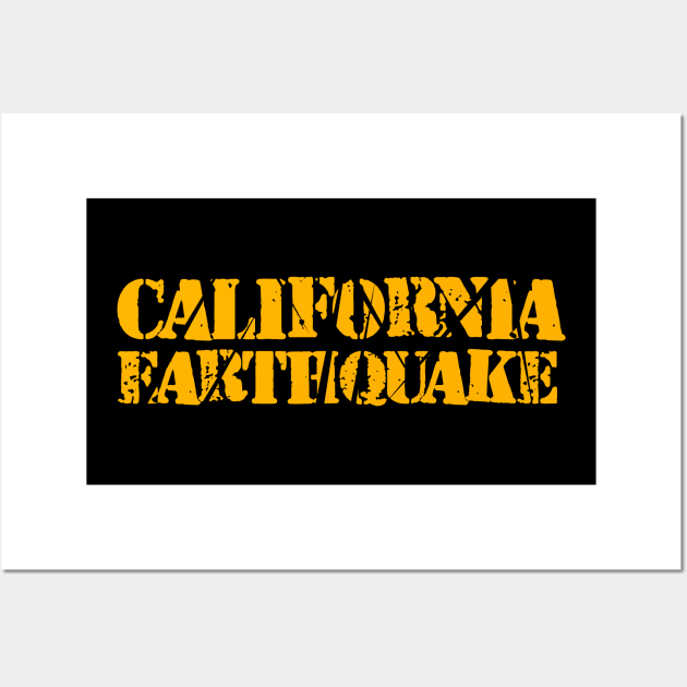 California Earthquake Wall Art by beruntungbangetyah